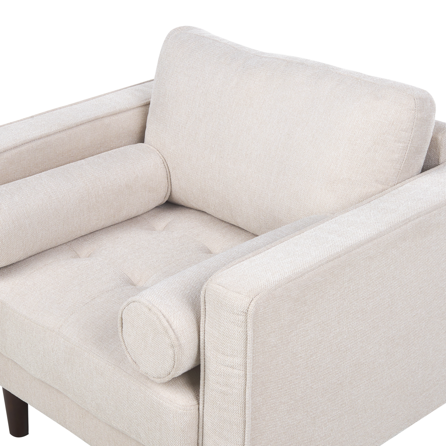 Sofa Set hellbeige 3-Sitzer NURMO