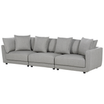 3-Sitzer Sofa hellgrau mit Ottomane SIGTUNA