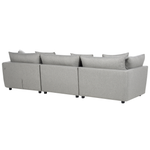 3-Sitzer Sofa hellgrau mit Ottomane SIGTUNA