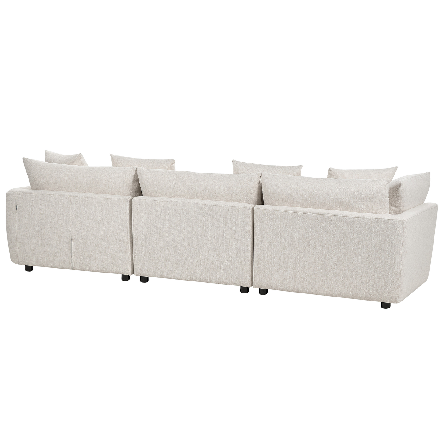3-Sitzer Sofa cremeweiss mit Ottomane SIGTUNA