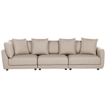 3-Sitzer Sofa beige mit Ottomane SIGTUNA
