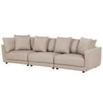 3-Sitzer Sofa beige mit Ottomane SIGTUNA