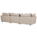 3-Sitzer Sofa beige mit Ottomane SIGTUNA