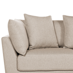 3-Sitzer Sofa beige mit Ottomane SIGTUNA