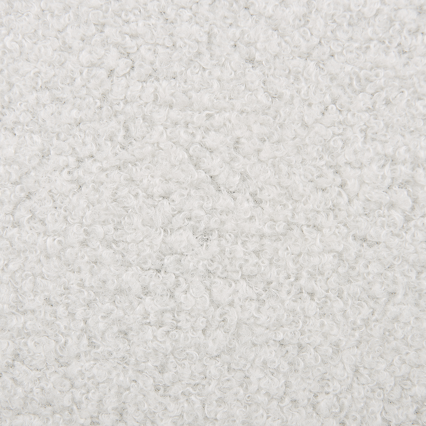 Bürostuhl drehbar SANILAC Bouclé Cremeweiss