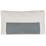 2-Sitzer Ecksofa Cord cremeweiss rechtsseitig mit Schlaffunktion ABACKA