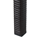 Blumentopf mit Beinen CARAGANA PE Rattan 77 cm Dunkelbraun