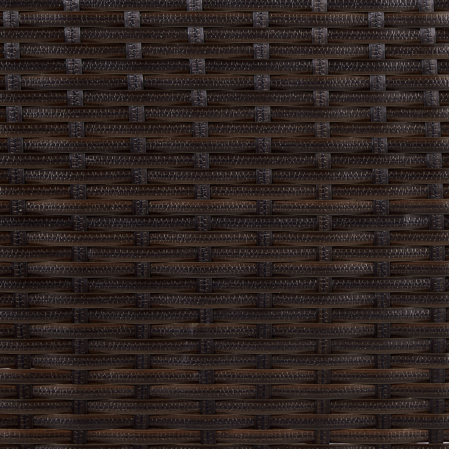 Blumentopf mit Beinen CARAGANA PE Rattan 77 cm Dunkelbraun