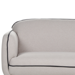 3-Sitzer Sofa hellgrau / schwarz TONSBERG