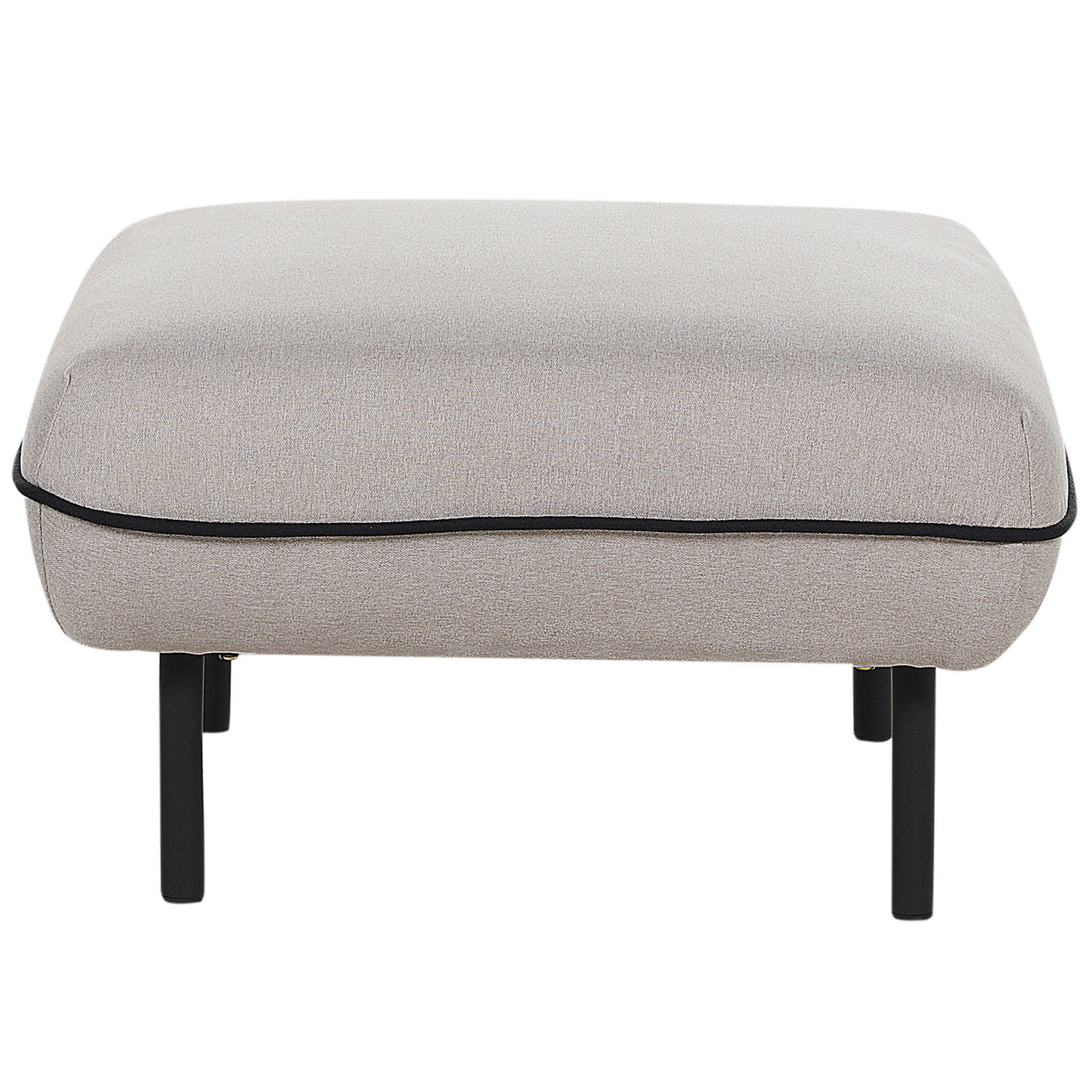 3-Sitzer Sofa hellgrau / schwarz mit Ottomane TONSBERG