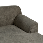 3-Sitzer Ecksofa Cord dunkelgrün linksseitig SIMOS
