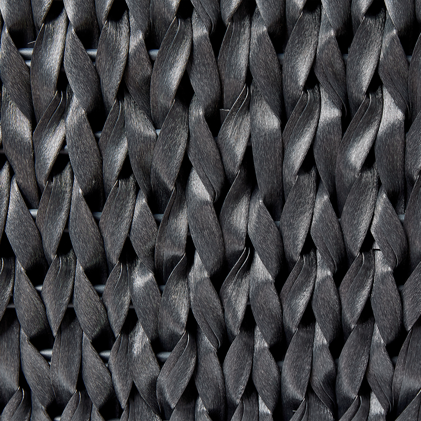 Set mit 2 Blumentöpfen BERBERIS PE Rattan 34/45 cm Schwarz