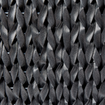 Set mit 2 Blumentöpfen BERBERIS PE Rattan 34/45 cm Schwarz