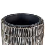 Set mit 2 Blumentöpfen CHELONE PE Rattan 26/34 cm Braun