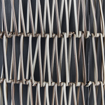 Set mit 2 Blumentöpfen CHELONE PE Rattan 26/34 cm Braun