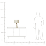 Tischleuchte VILAR Keramik Beige