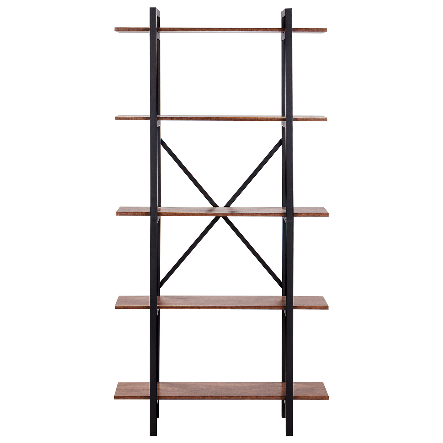 Bücherregal mit 5 Fächern DARBY 180 cm Dunkelbraun