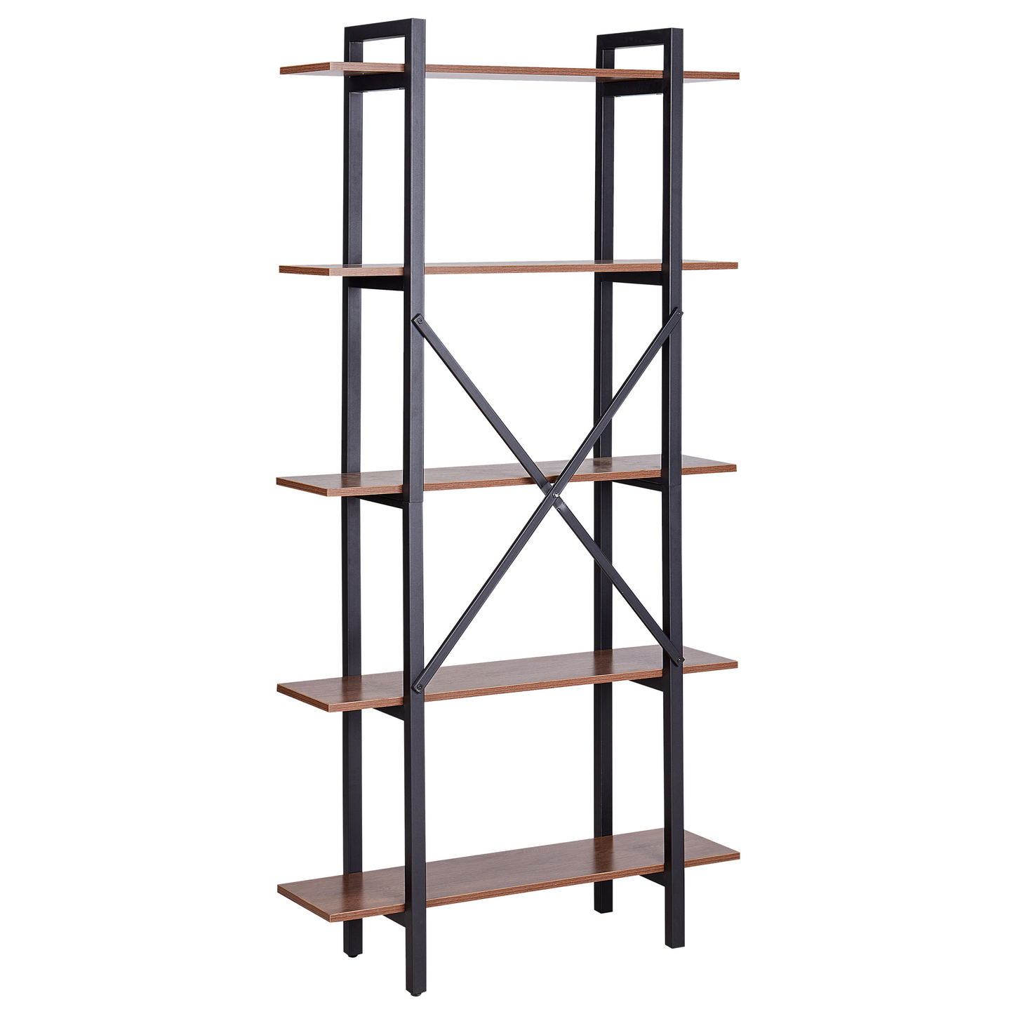 Bücherregal mit 5 Fächern DARBY 180 cm Dunkelbraun