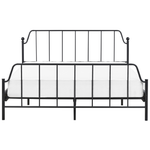 Bett mit Lattenrost Metall MAURESSAC 160 x 200 cm Schwarz