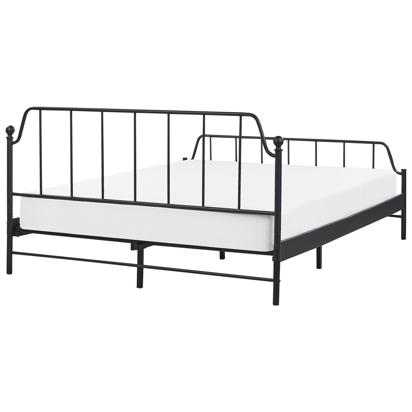 Bett mit Lattenrost Metall MAURESSAC 160 x 200 cm Schwarz