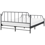 Bett mit Lattenrost Metall MAURESSAC 160 x 200 cm Schwarz
