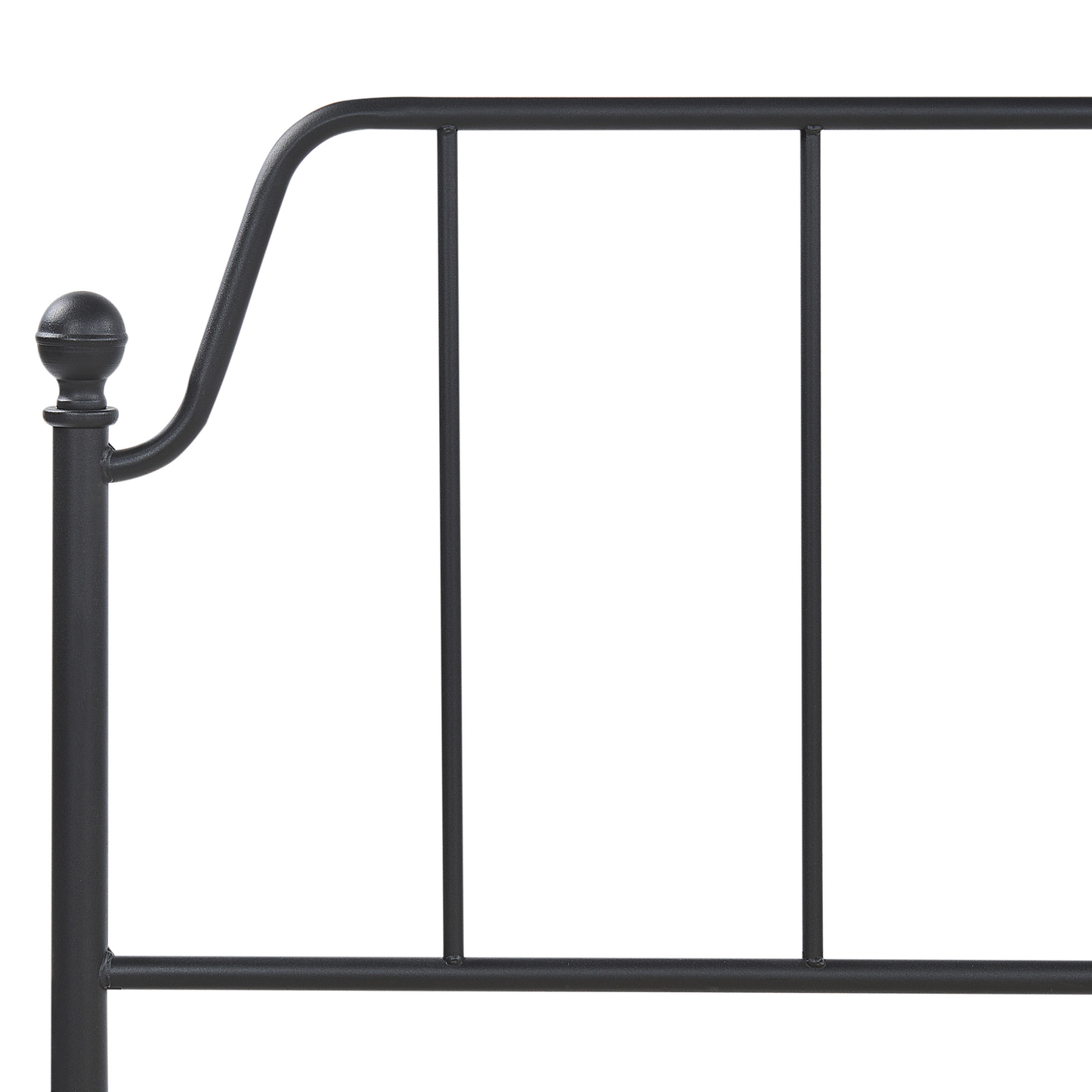 Bett mit Lattenrost Metall MAURESSAC 160 x 200 cm Schwarz