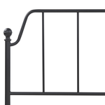 Bett mit Lattenrost Metall MAURESSAC 160 x 200 cm Schwarz