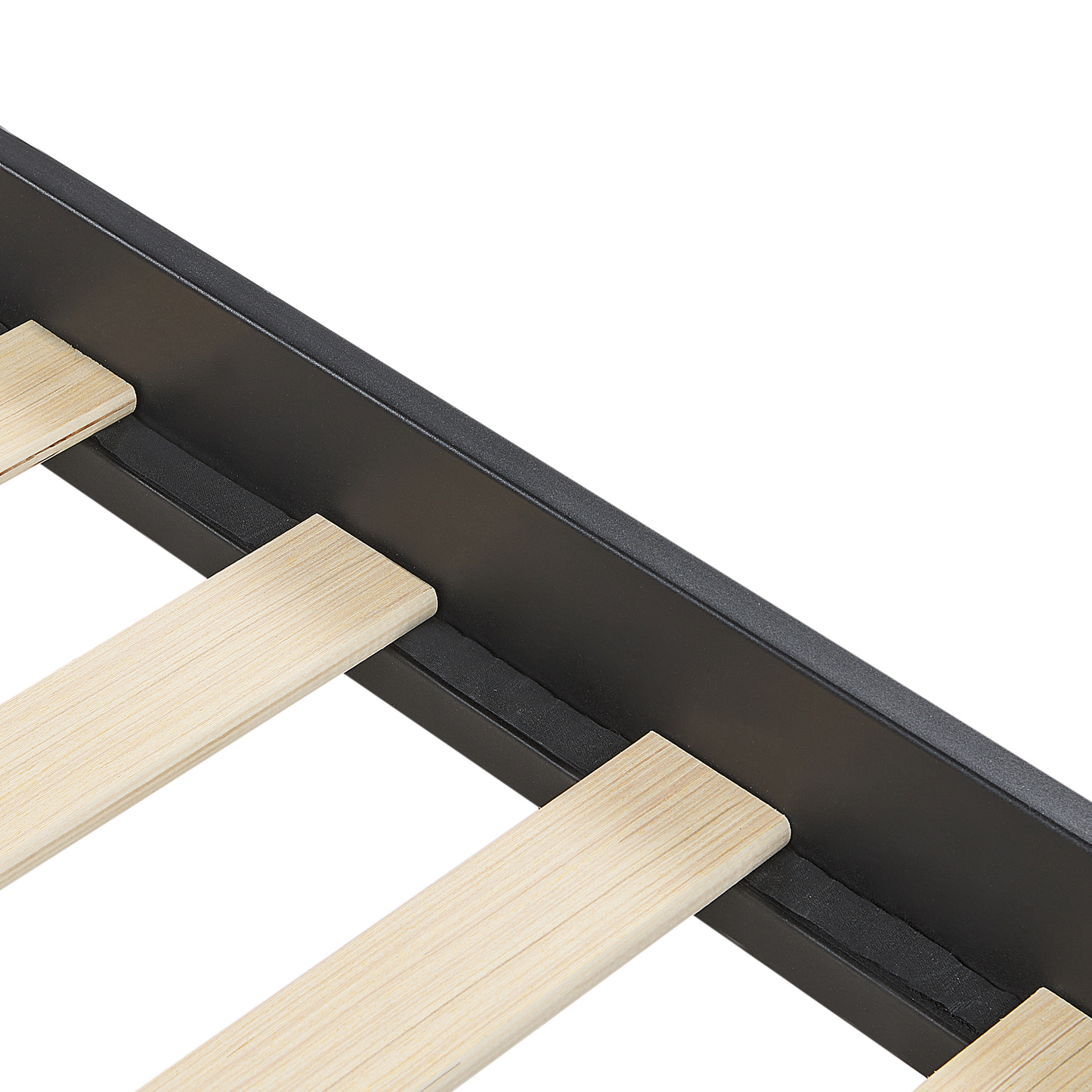 Bett mit Lattenrost Metall MAURESSAC 160 x 200 cm Schwarz