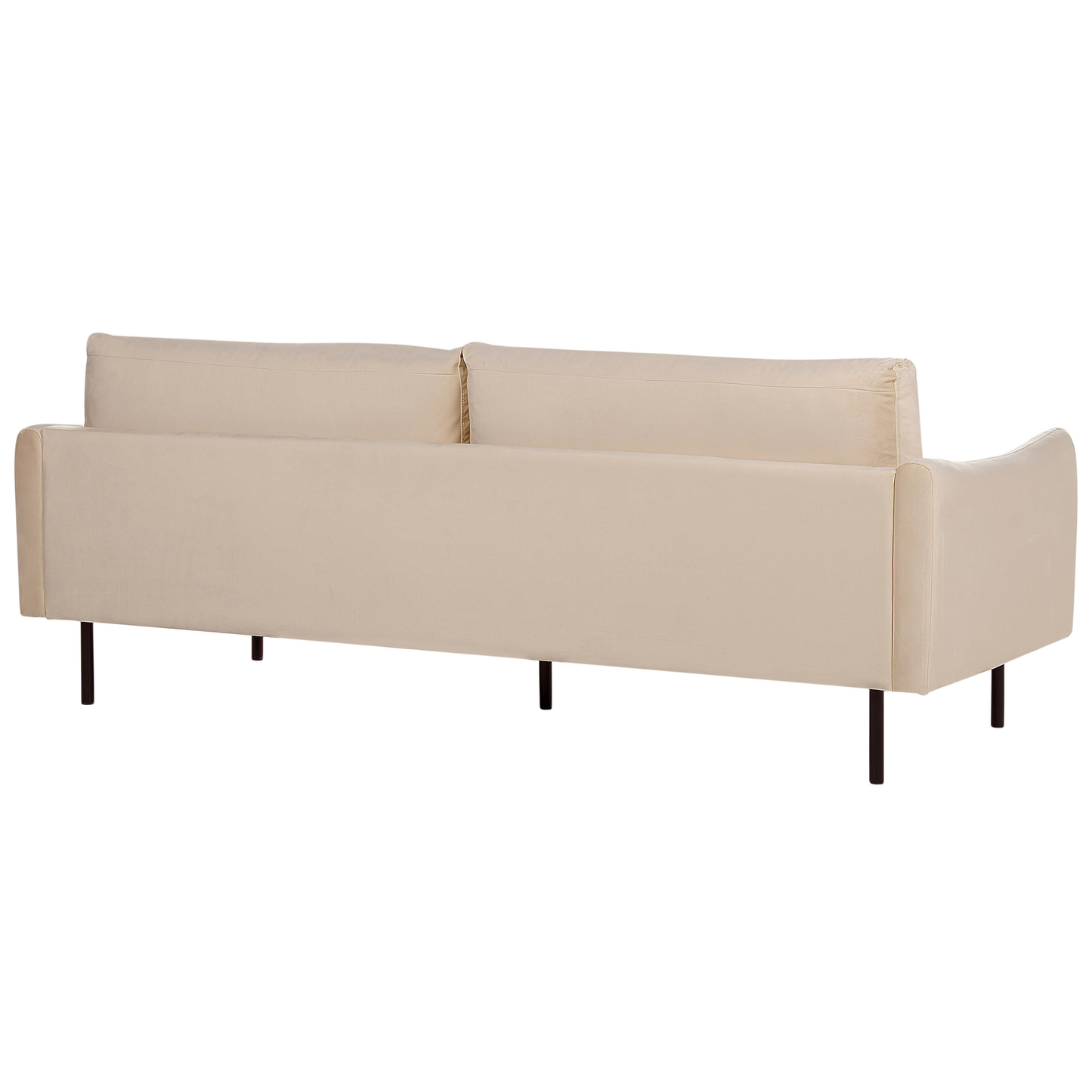 3-Sitzer Sofa Samtstoff beige VINTERBRO