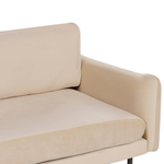 3-Sitzer Sofa Samtstoff beige VINTERBRO