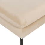 Ottomane VINTERBRO Samtstoff Beige
