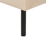 Ottomane VINTERBRO Samtstoff Beige