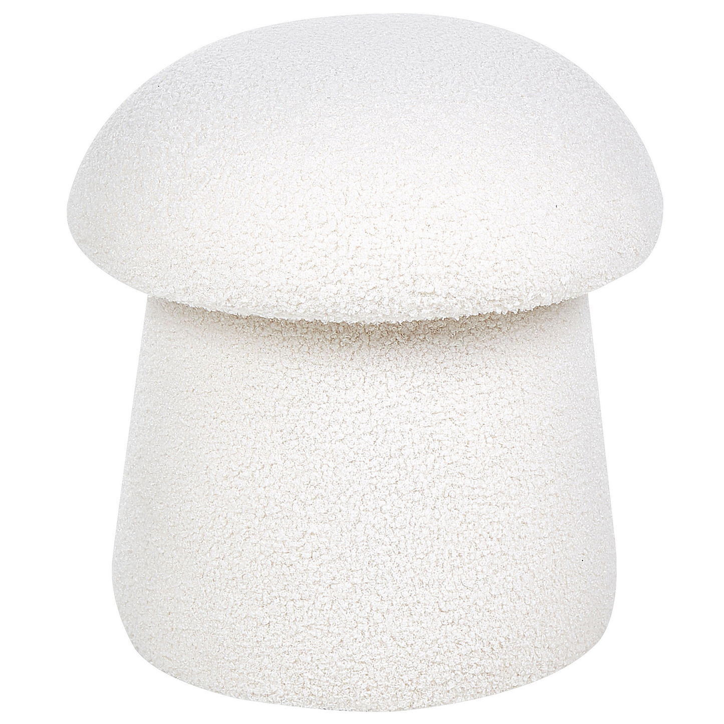 Pouf Bouclé cremeweiss ⌀ 45 cm Pilzform TIOGA