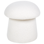 Pouf Bouclé cremeweiss ⌀ 45 cm Pilzform TIOGA