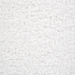 Pouf Bouclé weiss ⌀ 40 cm CARRINGTON
