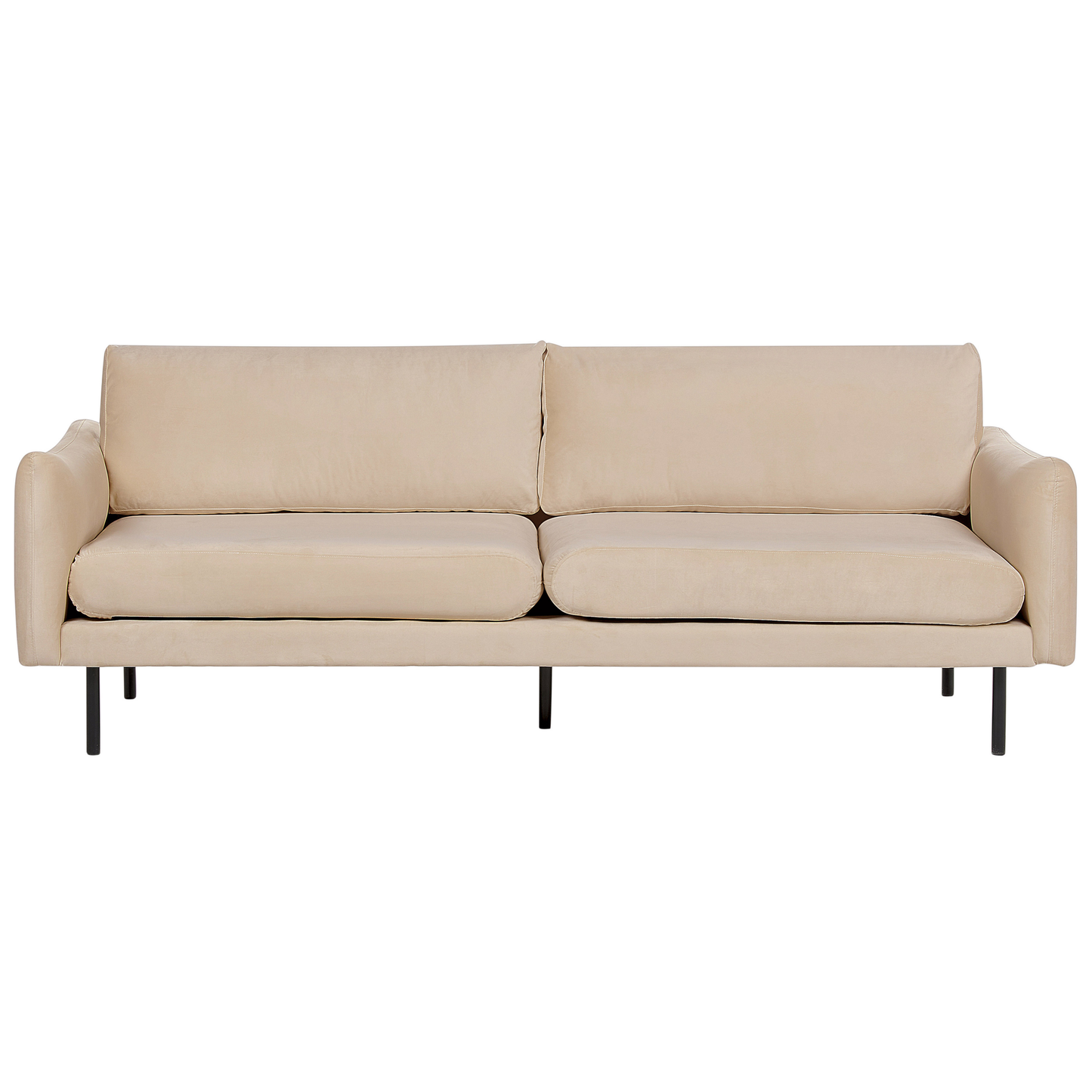Sofa Set Samtstoff beige 4-Sitzer VINTERBRO