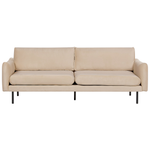 Sofa Set Samtstoff beige 4-Sitzer VINTERBRO