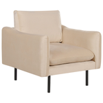 Sofa Set Samtstoff beige 4-Sitzer VINTERBRO