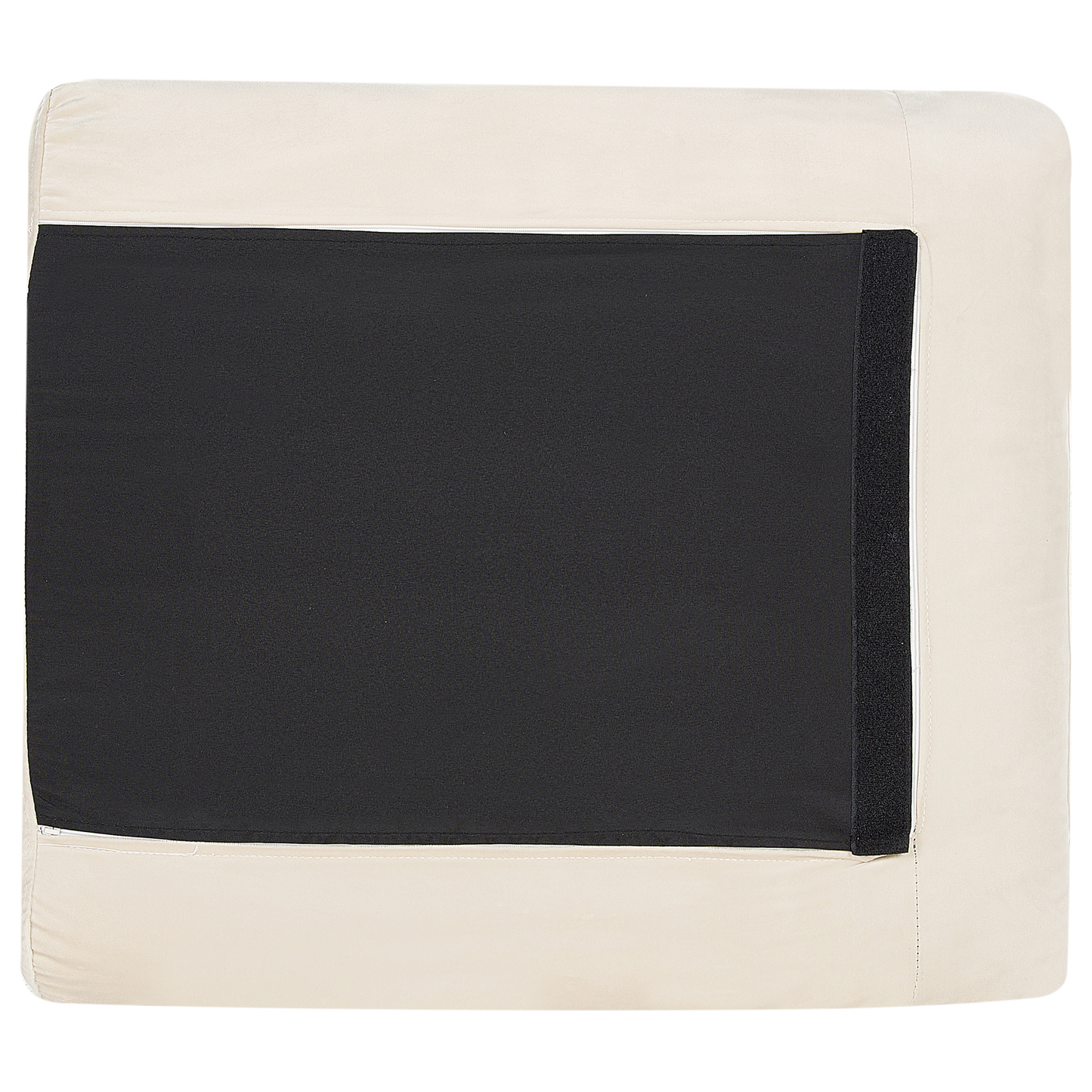 4-Sitzer Ecksofa Samtstoff hellbeige rechtsseitig VINTERBRO