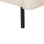 4-Sitzer Ecksofa Samtstoff hellbeige rechtsseitig VINTERBRO