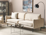 3-Sitzer Sofa Samtstoff hellbeige VINTERBRO