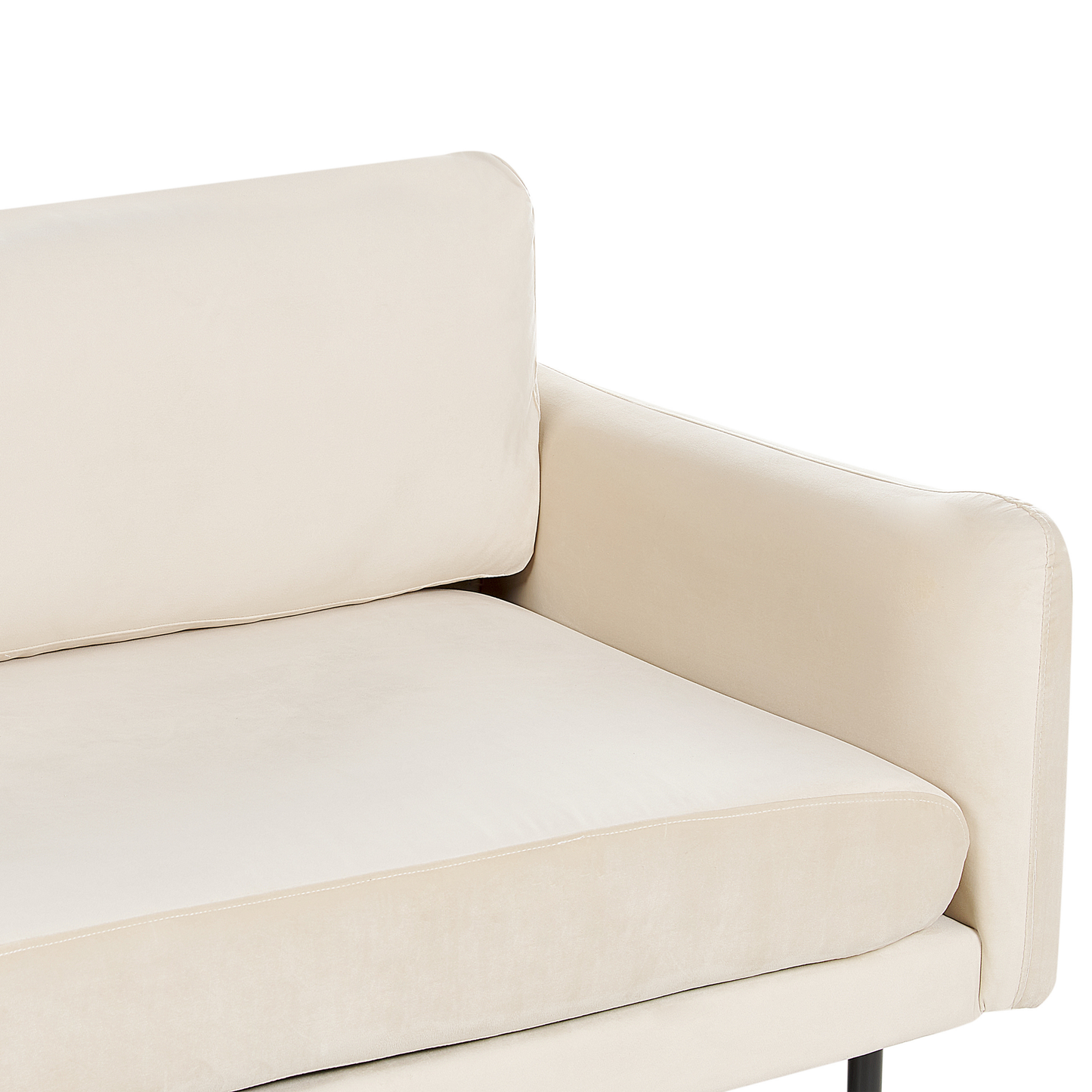 3-Sitzer Sofa Samtstoff hellbeige VINTERBRO