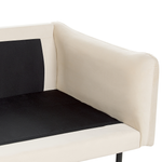 3-Sitzer Sofa Samtstoff hellbeige VINTERBRO