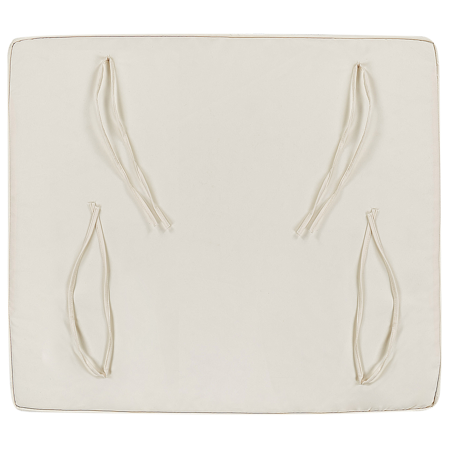 Lounge Set mit Tisch 4-Sitzer PACIFIC Akazienholz Cremeweiss