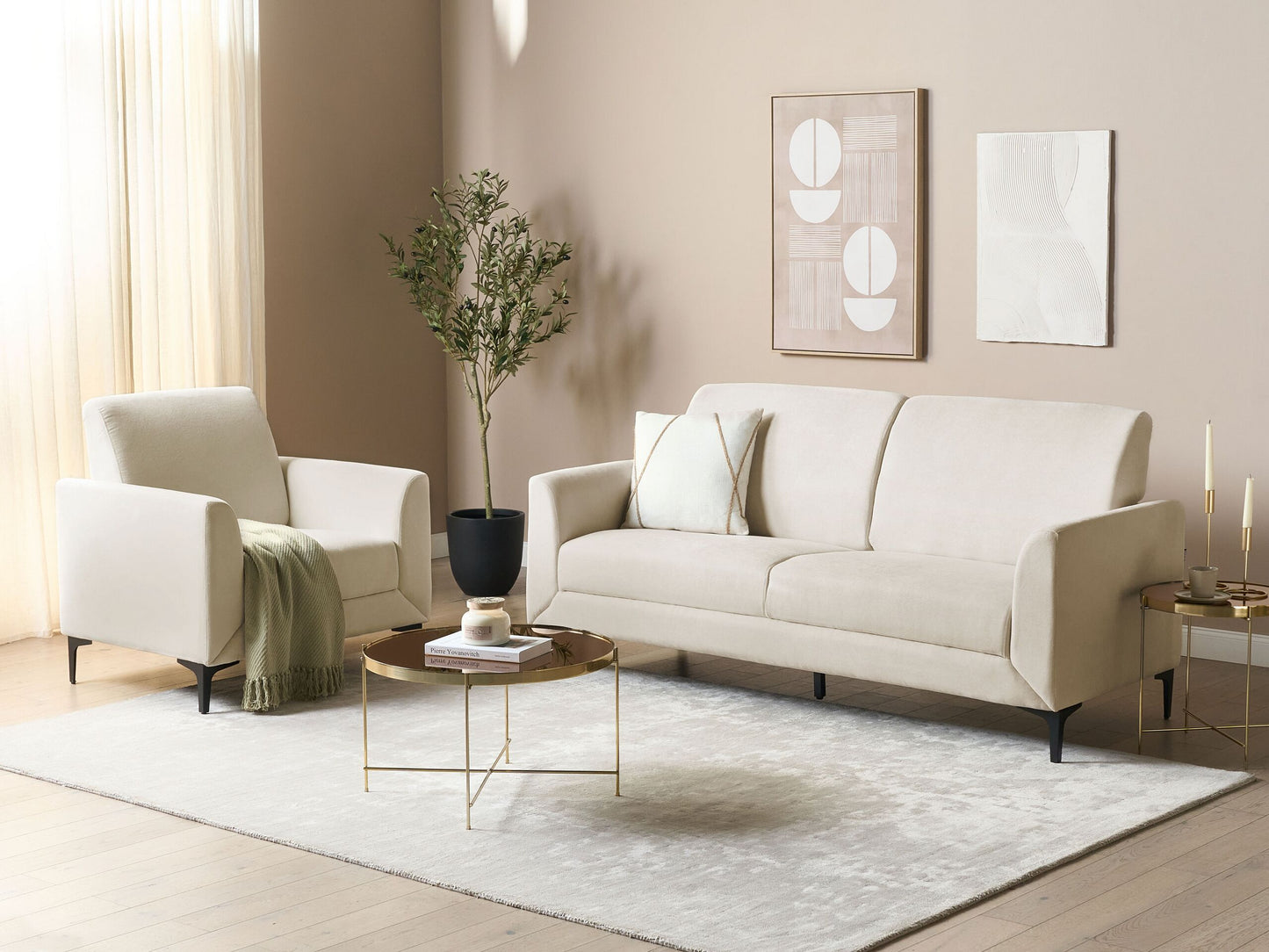3-Sitzer Sofa beige FENES