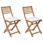 Gartenstuhlkissen 2er Set FIJI 29 x 38 cm Cremeweiss