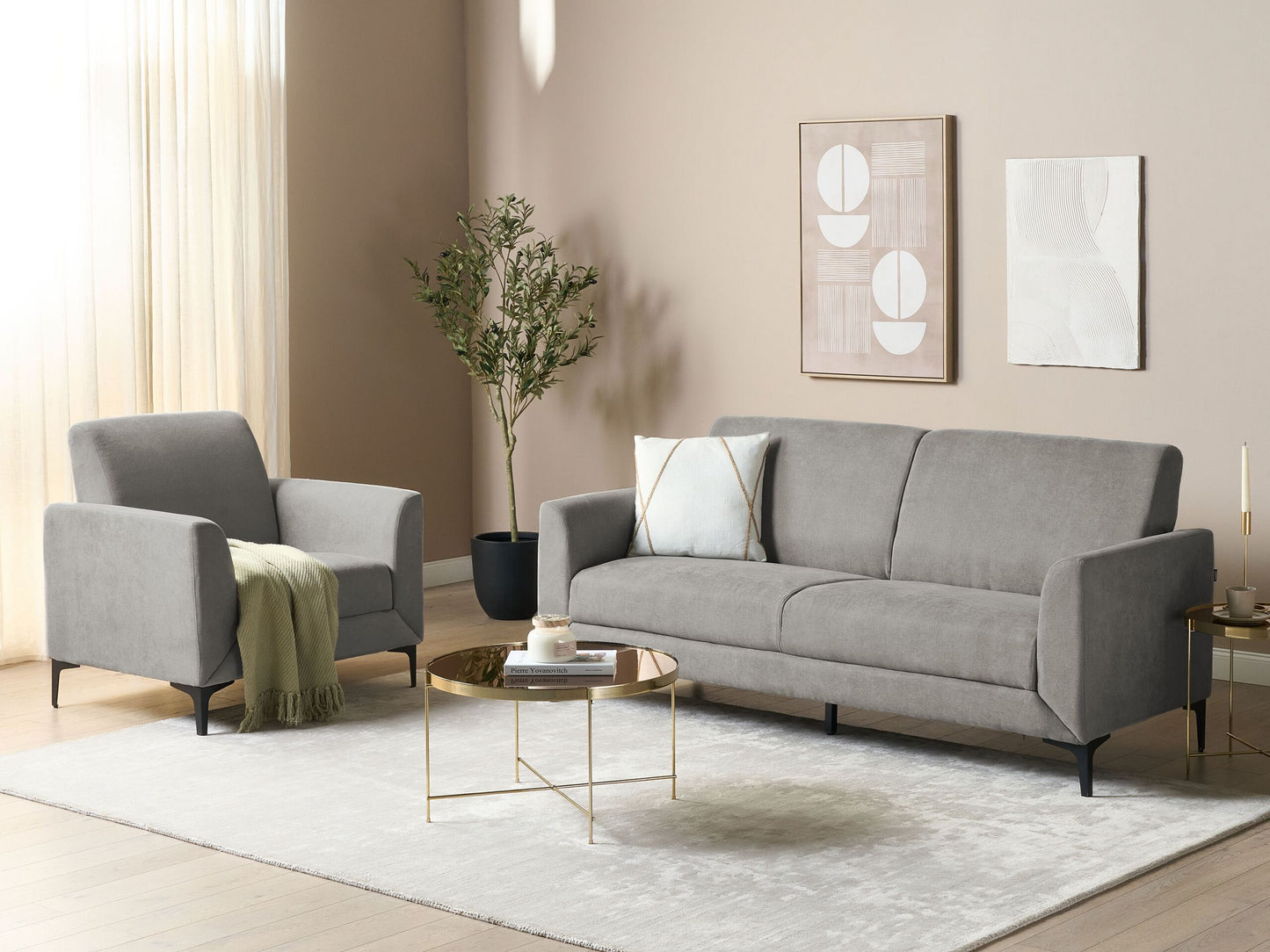 3-Sitzer Sofa grau FENES