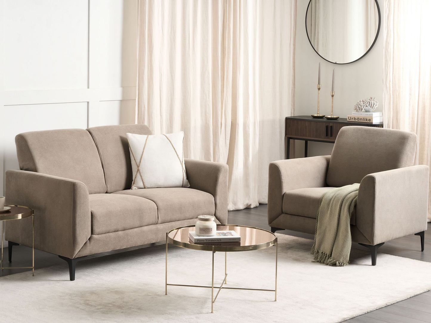 2-Sitzer Sofa taupe FENES