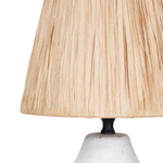 Tischlampe 2er Set ARWADITO Keramik Cremeweiss