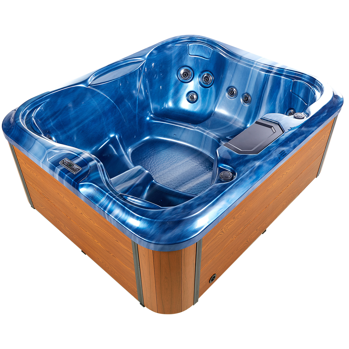 Outdoor Whirlpool mit LED ARCELIA Blau